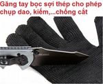 Găng tay bọc sợi thép cho phép chụp dao, kiếm, chống cắt,...xuất ASIAN. Có giá Sỉ lấy SLL